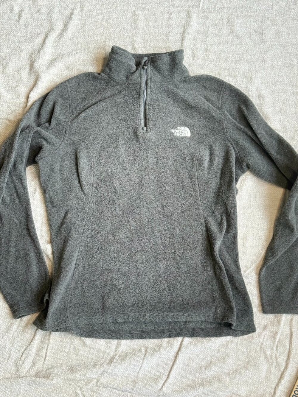 The North Face Gray 1/4 Zip Fleece Pullover Gorpcore Hiking Women S 3861